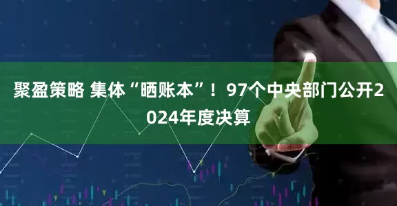聚盈策略 集体“晒账本”！97个中央部门公开2024年度决算